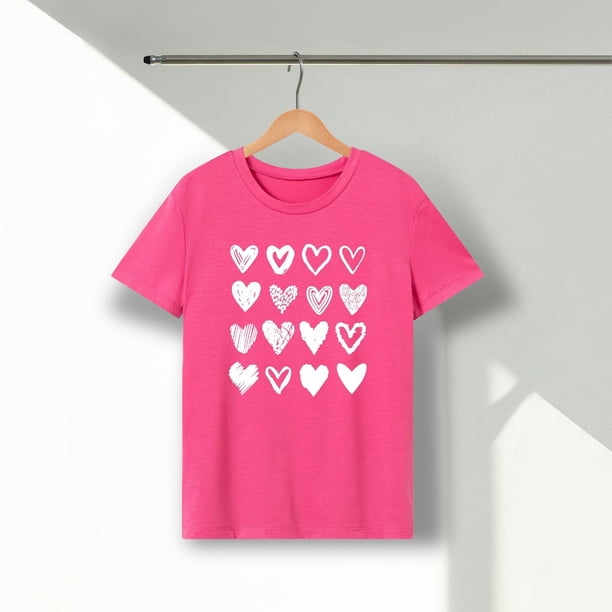 Camiseta de mujer con cuello redondo y cuello redondo, camiseta básica suave para viajes y vacaciones S