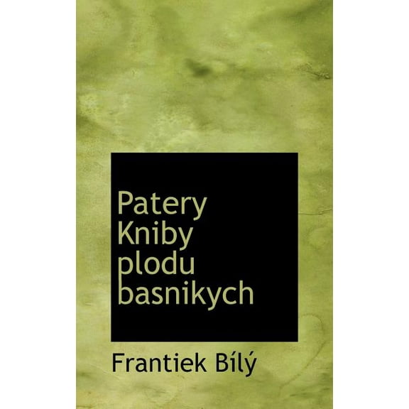 Patery Kniby Plodu Basnikych (Hardcover)