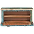 thumbnail image 2 of vidaXL Shoe Storage Bench Solid Reclaimed Wood, 2 of 5