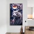 thumbnail image 2 of V4847 Resina Diamante Serie Animal Tigre Blanco Diamante 45*80CM, 2 of 9