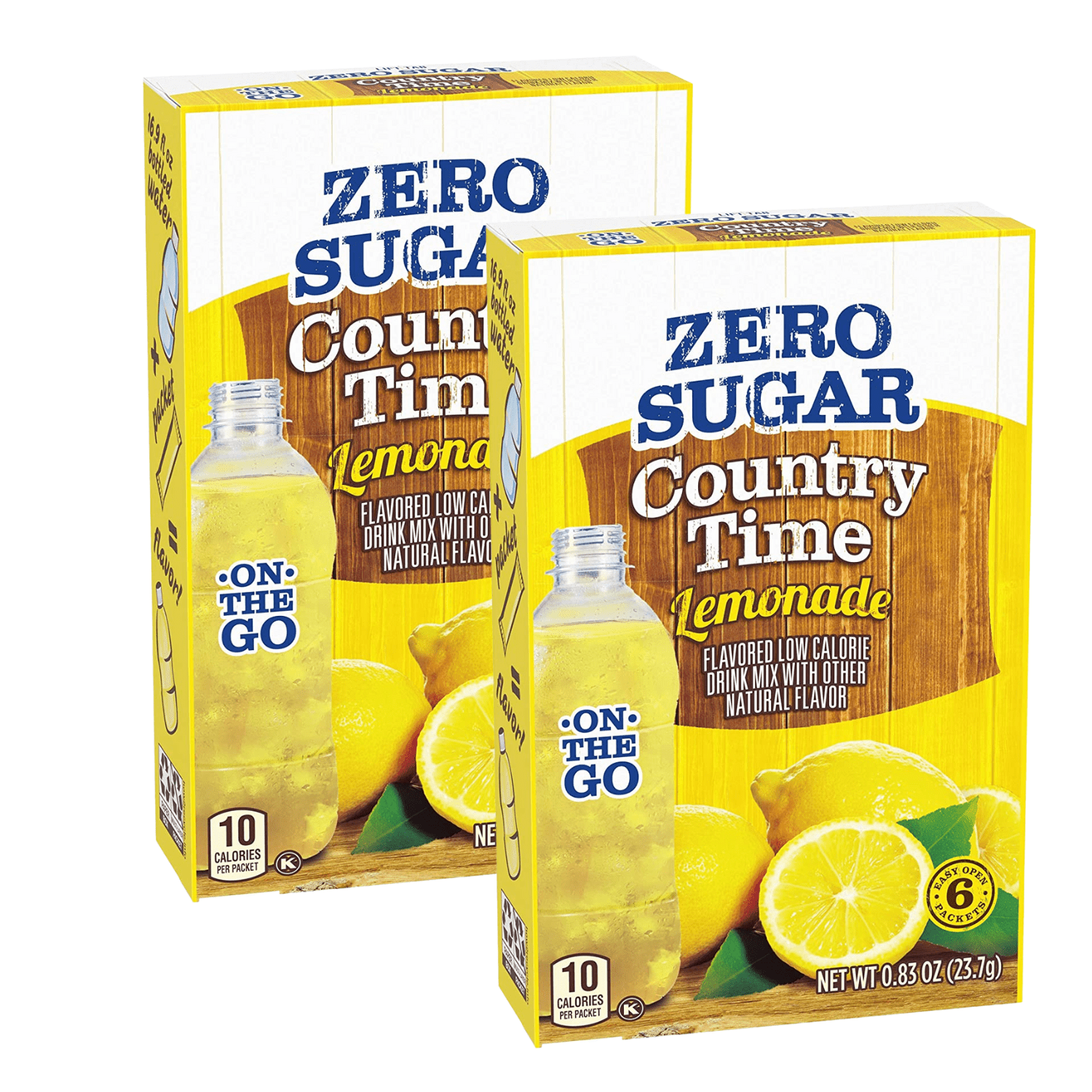 Country Time Lemonade On-The-Go Powdered Drink Mix, Zero Sugar Low ...