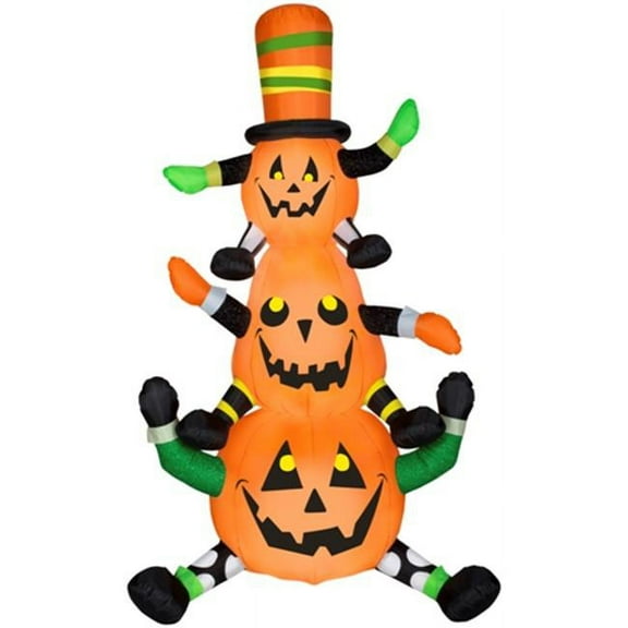 70764X 4 ft. Animated Whimsy Pumpkin Stack, 29.92 x 48.03 x 90.16 in.