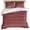 Red, variant on 3 Piece Geometric Grey,Duvet Cover Set California King,Microfiber Comforter/Quilt Cover with Corner Ties and 2 Pillowcases,Abstract Contemporary Minimalist Line All Season Bedding with Zipper Closure