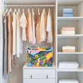 thumbnail image 4 of Yayeee Collapsible Cube Storage Bin with Lid Fabric Closet Decorative Basket with Handles, Art Path, 4 of 7