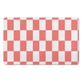 thumbnail image 1 of Checkered Bathroom Rug - 20x32 inches, Non-Slip Long Bath Mat, Water-Absorbent, Soft Microfiber, Machine-Washable for Showers., 1 of 5
