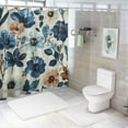 thumbnail image 7 of Autua Flowers Arts Crafts Washable Shower Curtain Set with Hooks 60"x72, 7 of 7