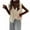 Beige, variant on Women Short Vest Fall Winter Women Vest V Neck Button-down Solid Color Loose Knitted Thick Keep Warm Sweater Top Single-breasted Vest Sweater