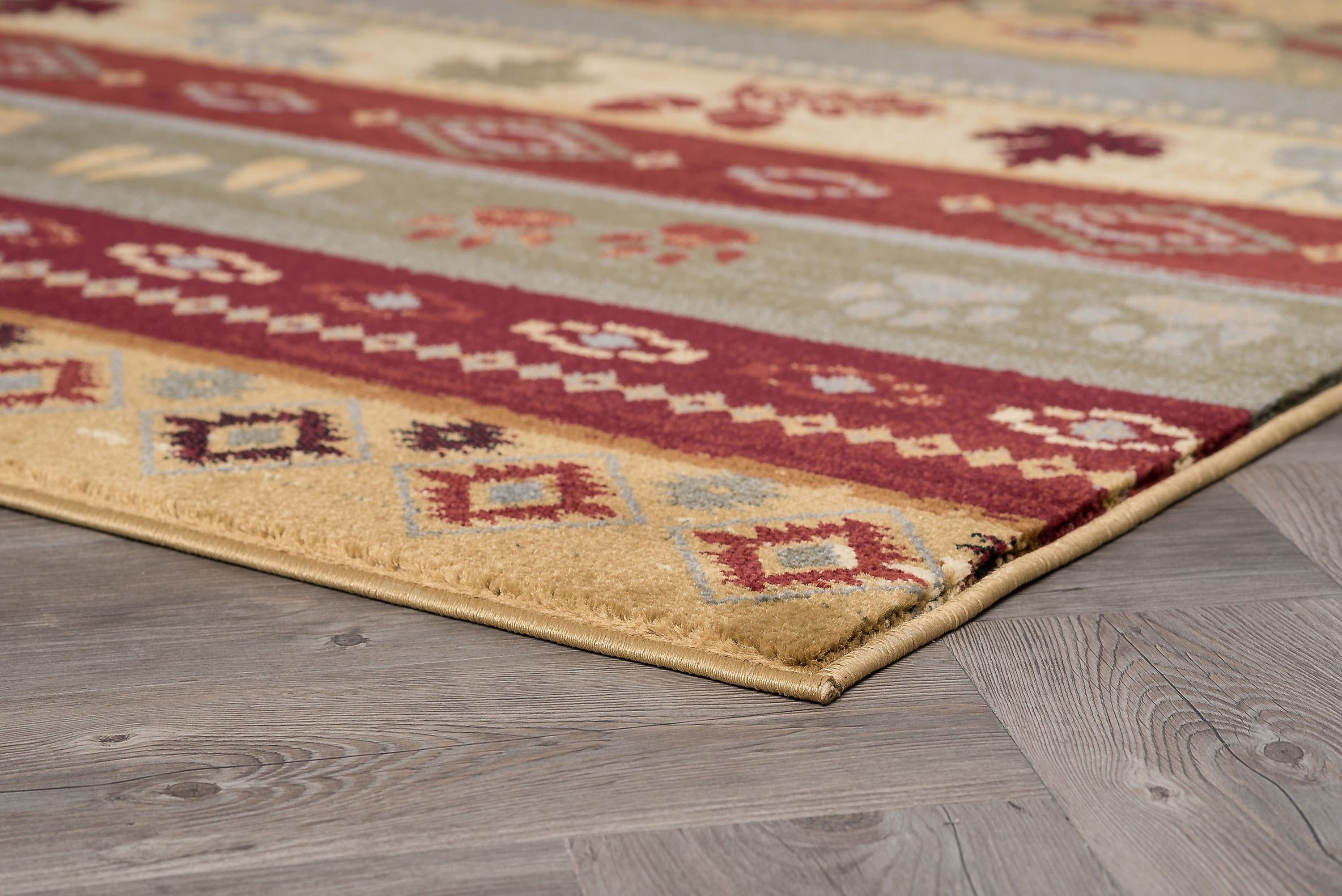 Novelty 3x8 Area Rug (2'7'' x 7'3'') Lodge Multi-Color Indoor Runner Easy to Clean