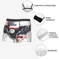 thumbnail image 3 of Honeii American Flag Eagle Art Print Mens Boxer Briefs Breathable,Boxer Brief for Men, Moisture-Wicking Underwear-Medium, 3 of 5