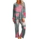 thumbnail image 2 of RKSTN Valentine's Gifts Pajamas Set for Women Oversized Crewneck Valentine's Day Loves Heart Graphic Printed Loungewear Matching Set Womens Casual Loose Long Sleeve T Shirt and Pjs Pant 2 Piece Set, 2 of 6