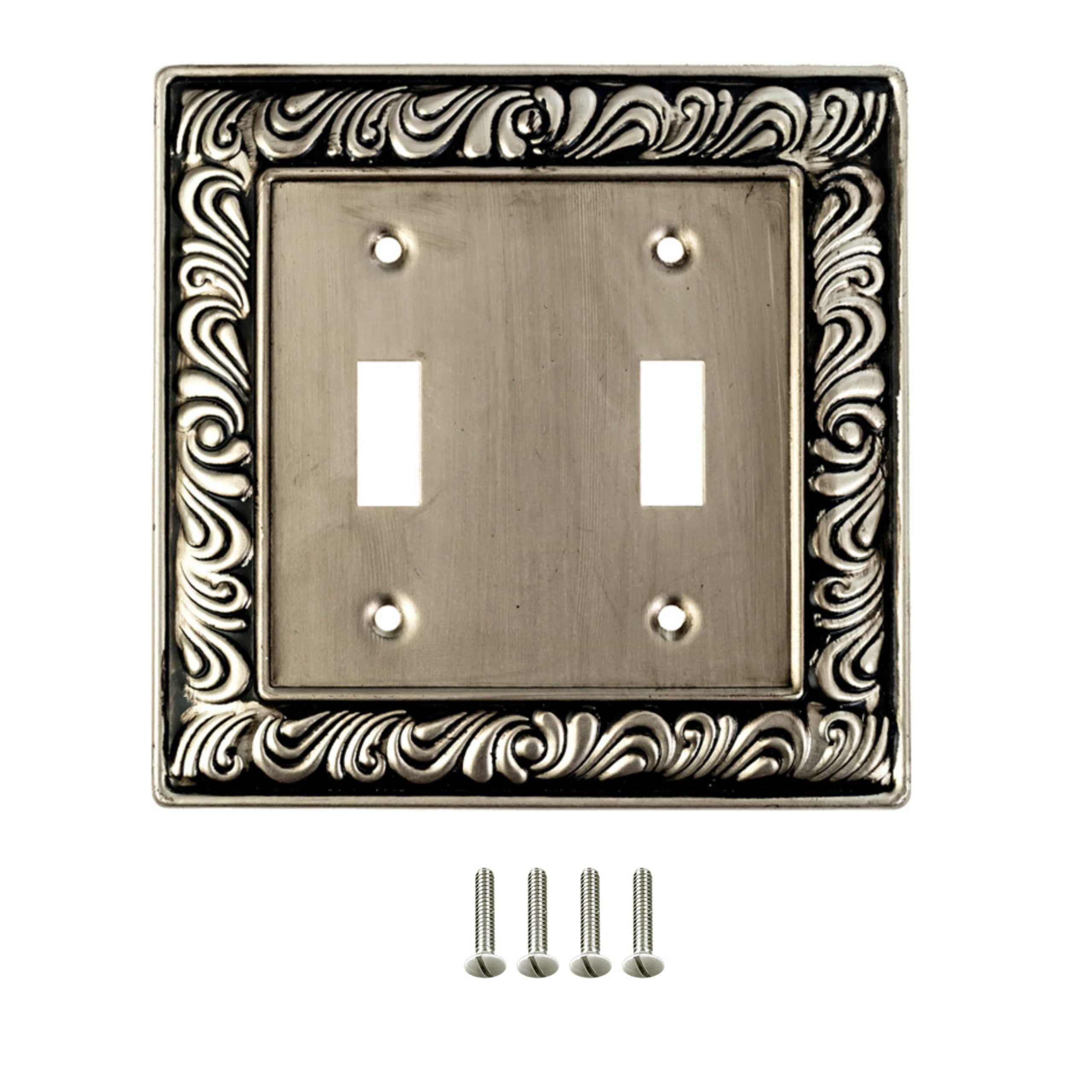 SleekLighting Dark Brown Fiber Wall Plate - Modern Decorator Style (1-Gang)