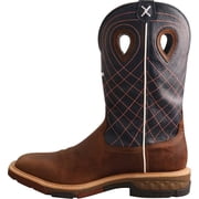 Twisted X Mens Waterproof Cellstretch Western Work Boot Soft Toe Brown 13 D(M) US