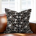 thumbnail image 3 of Pillow Covers 26x26 Inch, Black White Floral Linen Pillowcase with Invisible Zipper, Farmhouse Vintage Botanical Leaves Decorative Throw Pillow Covers Cushion Case for Couch Sofa Bed Living Room, 3 of 9