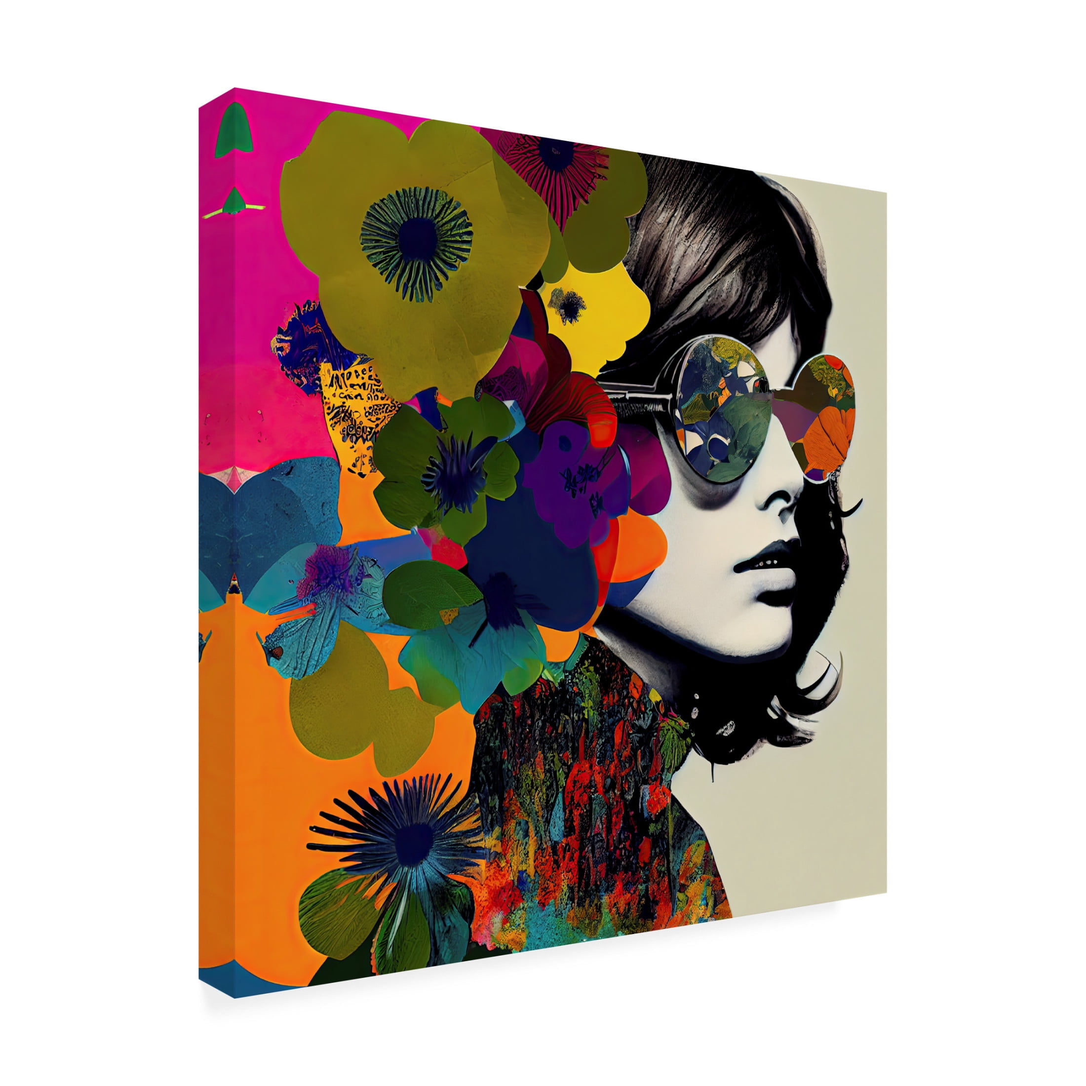 Canvas Wall Art - Sasha 'First Escape' Wall Art for Living Room, Bedroom, or Office Décor by Trademark Fine Art - 24 x 24 Inches
