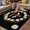 Off-White, variant on Black Daisy Bees Outdoor Rug for Patio/Deck/Porch, Non-Slip Large Area Rug 6 x 9 Ft, Spring Farmhouse Honey Floral Rings Indoor Outdoor Rugs Washable Area Rugs, Reversible Camping Rug Carpet Runner