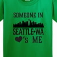 thumbnail image 4 of Inktastic Seattle Washington Someone Loves Me Skyline Youth T-Shirt, 4 of 5