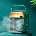 thumbnail image 2 of New Portable Cold Fan Rounded Water Cooling Fan Night Lamp Portable Charging, 2 of 6