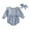 Blue, variant on Timegard Baby Clothes for Girls Toddler Newborn Plaid Ruffle Long Sleeve Onesie Headband Infant Summer