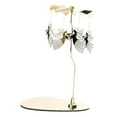 thumbnail image 3 of Rotary Candle Holder Spinning Ornament Centerpiece Stainless Steel Gold Finish for Wedding Tabletop Decor, 3 of 9