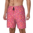 thumbnail image 1 of Fotbe Colorful Sprinkles Donuts Traje de Baño para Hombre – Shorts de Natación de Secado Rápido con Forro y Bolsillos-Small, 1 of 6