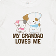 thumbnail image 4 of Inktastic My Grandad Loves Me Granddaughter Puppy Girls Girls Baby T-Shirt, 4 of 5