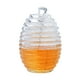 thumbnail image 1 of Tarro de miel acrílico con dispensador de vidrio para almacenar jugo, miel y jarabe, 1 of 7