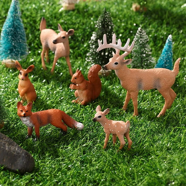 Small plastic woodland animals sales