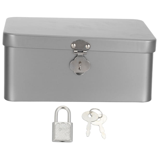 unbranded Caja Metálica Con Bisagra Para Almacenamiento De Joyas Y Artículos Delicados