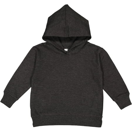 

Rabbit Skins Toddler Fleece Long Sleeve Hooded Pullover Sweatshirt with Side Seam Pockets Vintage Smoke 4T