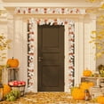 thumbnail image 4 of Moocorvic 5.74ft Pumpkin Fall Maple Leaf Garland, Hanging Vine White Maple Garland Thanksgiving Decor for Home Wedding Fireplace Party Christmas, 4 of 6