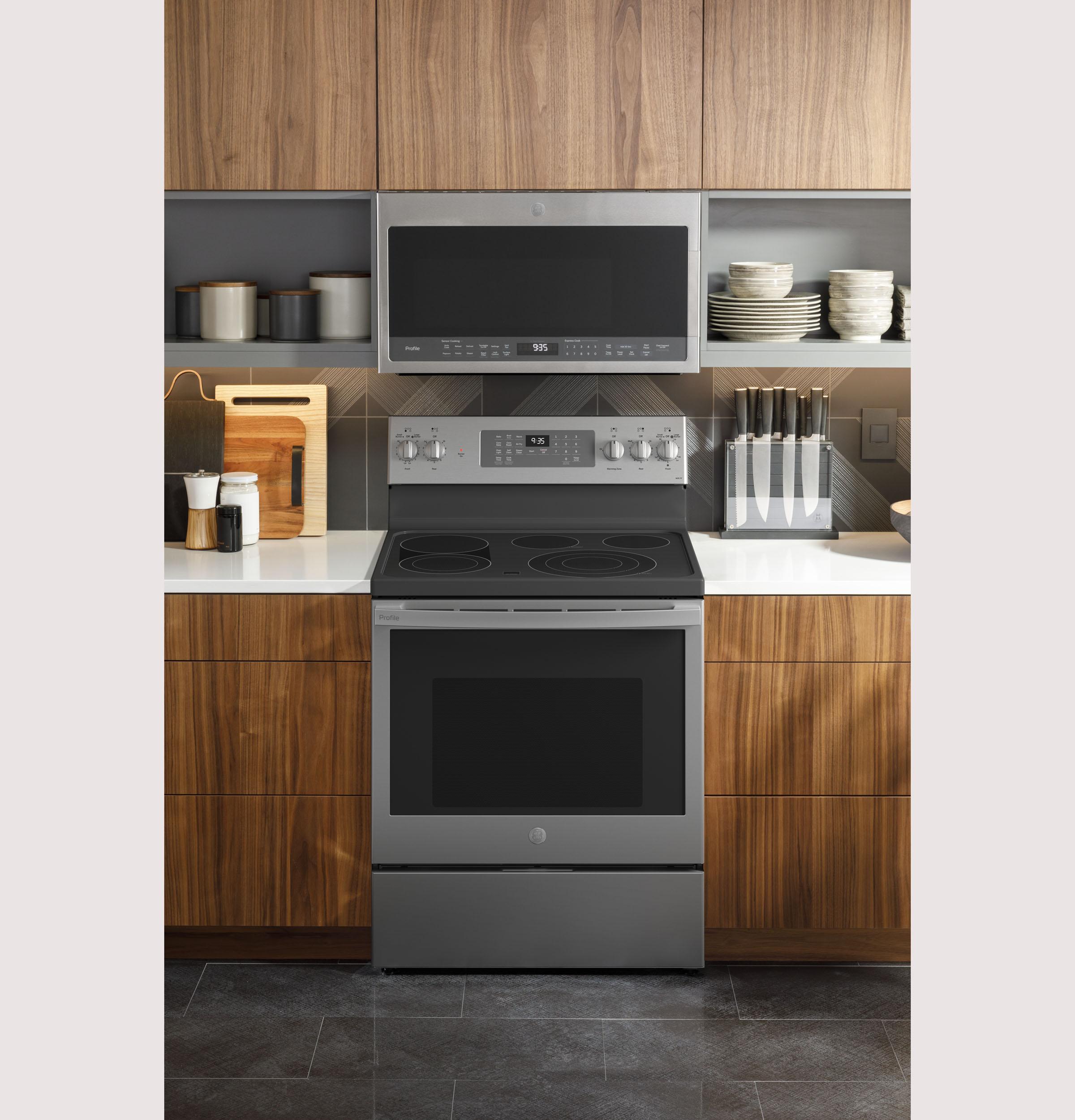 GE Profile™ 30" Smart Free-Standing Electric Convection Fingerprint Resistant Range with Air Fry - image 5 of 5