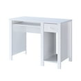 thumbnail image 3 of 39"w Compact Desk For Student Office/home, White Laptop Writing Capacity Home And Office, With Ability, 3 of 3
