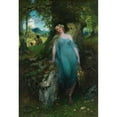 thumbnail image 3 of Ferdinand Leeke 18x24 Black Modern Framed Museum Art Print Titled - Wood Nymph and Shepherd (1905), 3 of 5