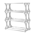 thumbnail image 4 of Miogawg 3-Tier Shoe Rack, Multifunctional Organizer Compact Small Size Lightweight Footwear Shelf For Closet Hallway Entryway Living Room Bedroom, X Shape Frame, 4 of 9