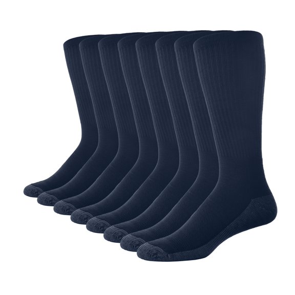 Casual Garb Men's Moisture Wicking Crew Socks 8 Pair