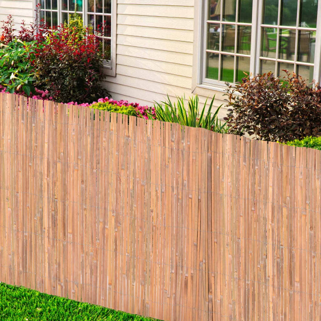 4M Natural Bamboo Slat Screening Fencing Garden Privacy Fence Panel Screen Roll 