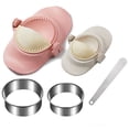 thumbnail image 1 of Fabricante de Bolas de Masa Hervida, Juego de Moldes para Prensa de Masa de Bolas de Masa Hervida con Cortador de Anillos y Cuchara de Relleno, Utensilio de Cocina para Empanadas, 1 of 5