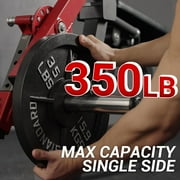 GMWD Leg Extension and Curl Machine, Single Leg Extension, Lying Leg Curl, Standing Leg Curl, Adjustable Leg Exercise Bench with Plate Loaded, Leg Machine Home Gym