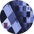 thumbnail image 1 of Ahgly Company Indoor Round Patterned Sky Blue Dress Blue Area Rugs, 8' Round, 1 of 6