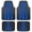 Black with Blue accents, variant on Rally, Heavy Duty, All-Weather Rubber Floor Mats, Fits Car, SUV and Truck - Black and Blue 4 Piece