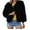 Black, variant on JINMGG Womens Tops Winter Coats for Women,Womens Ladies Solid Warm Faux Coat Jacket Winter Turn Down Collar Outerwear