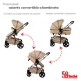 thumbnail image 2 of Carriola de Viaje para Bebe Plegable Ligera con Portabebe-Beige, 2 of 8
