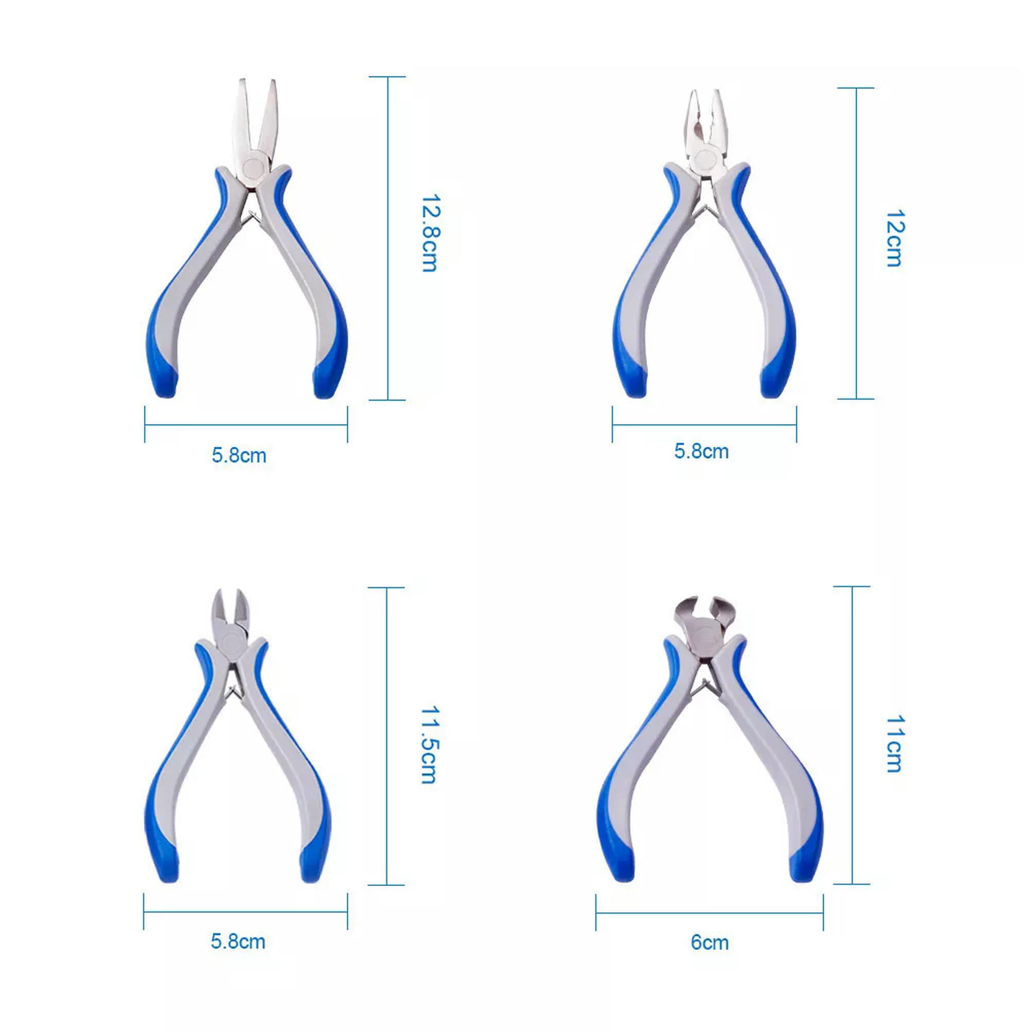 U8MO 8pcs/Set Multi-Purpose Professional Jewelry Pliers Kits Crafting DIY Hand Tools