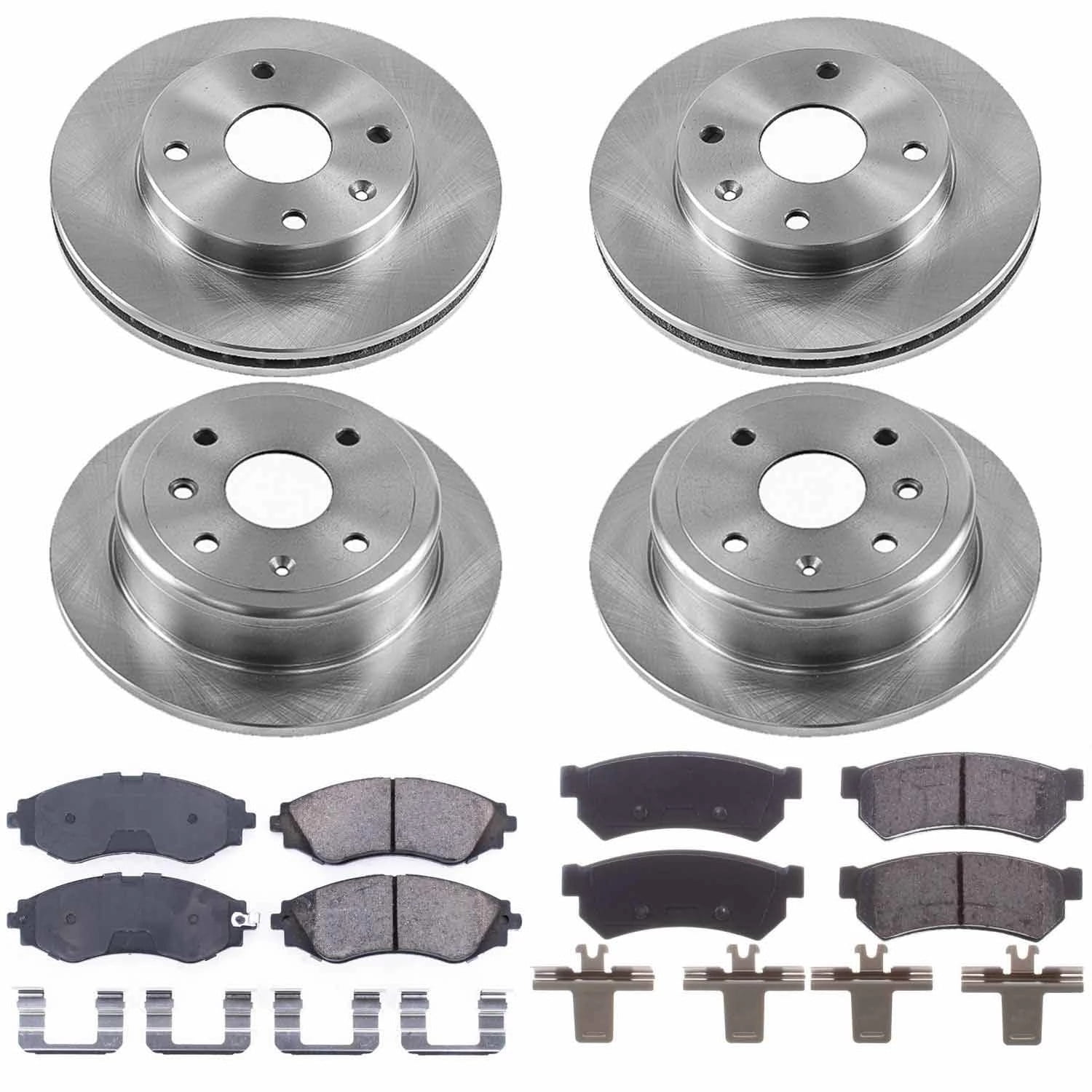 PowerStop Front and Rear Stock Replacement Brake Pad and Rotor Kit Fits: SUZUKI Select Models KOE5896