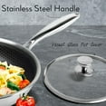 thumbnail image 5 of Innerwell 10 Inch Stainless Steel Frying Pan Nonstick Pan Honeycomb Skillet for Gas Electric Induction Ceramic Stoves, 5 of 7