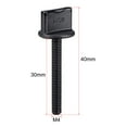 thumbnail image 2 of Uxcell M6 0.12''x0.79'' Thumb Screw 1.18'' Rod Screws Metric Partial Thread Plastic Black 10 Pcs M4 x1.18" 5, 2 of 3