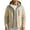 Khaki, variant on Men's Solid Color Outdoor Jacket with Zipper Pockets & Fleece Lining - Windproof & Water-Resistant, Insulated for Warmth Great for Winter Adventures