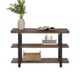thumbnail image 6 of Alaterre Furniture Pomona 48" Solid Pine Wood Media Console Table with Metal Legs, Rustic Industrial, 6 of 15