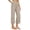Khaki, variant on CHEEREAM Womens Active Pants Athletic Straight Leg High Waisted Pull On Youth Sweat Trousers With Zippered Pockets Summer Sport Bottom Causal Loose Fit