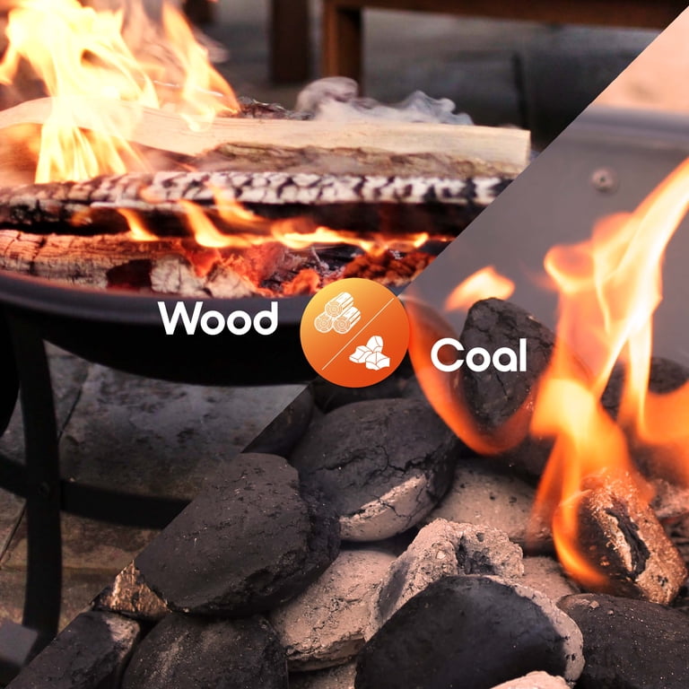 Cozii Smokeless Fire Pit, Stainless Steel, Portable Fireplace with